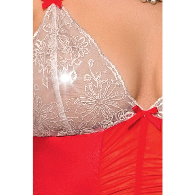 Еротичне боді LORAINE BODY red XXL/XXXL - Passion Exclusive