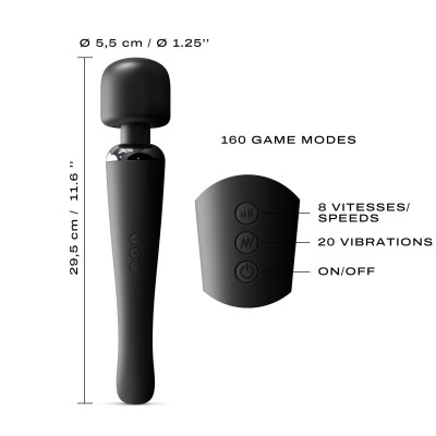 Потужний вібромасажер Dorcel Megawand Black