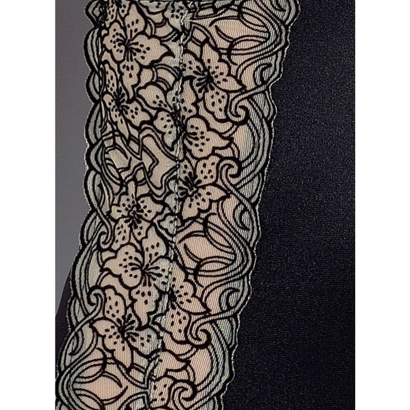 Сорочка приталена з чашечками MONTANA CHEMISE black XXL/XXXL - Passion Exclusive, трусики