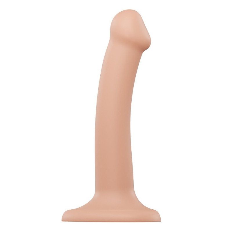 Насадка для страпона Strap-On-Me Dual Density Dildo Flesh S, діаметр 2,7см, двошаровий, гнучка