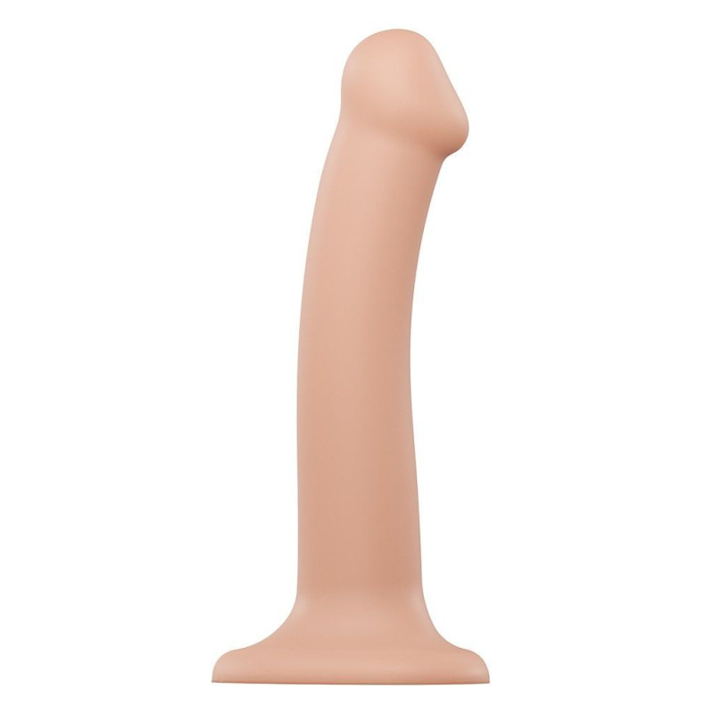 Насадка для страпона Strap-On-Me Dual Density Dildo Flesh M, діаметр 3,3см, двошаровий, гнучка