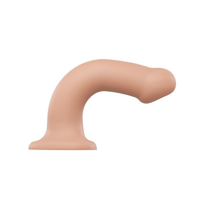 Насадка для страпона Strap-On-Me Dual Density Dildo Flesh L, діаметр 3,7см, двошаровий, гнучка