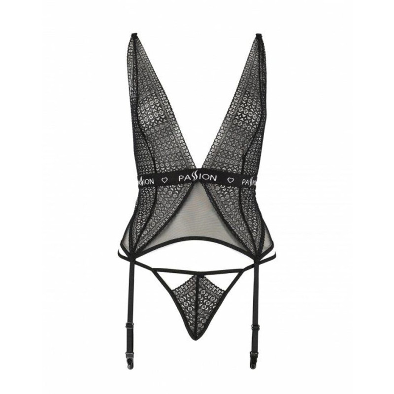 Корсет MIRAJANE CORSET Black XXL/3XL - Passion Exclusive