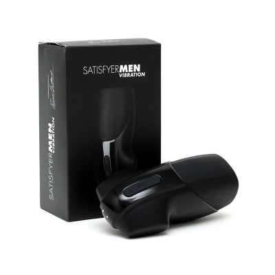 Мастурбатор Satisfyer Men Vibration імітатор мінету з вібрацією, стимуляція голівки