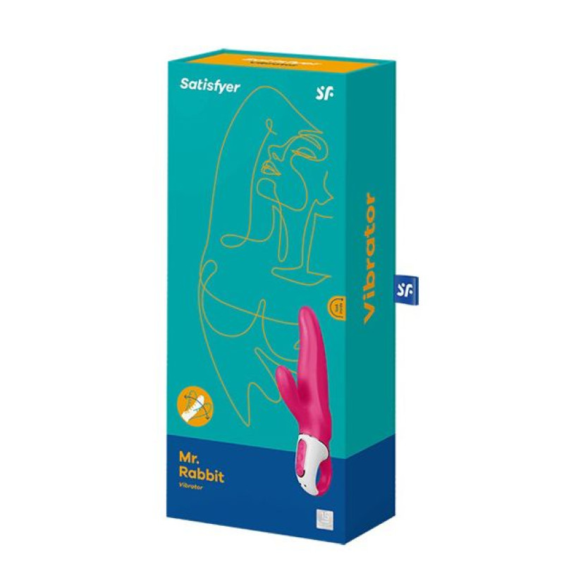 Потужний вібратор-кролик Satisfyer Vibes Mr. Rabbit, два мотора, литий силікон, 12 режимів роботи