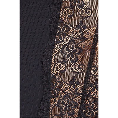 Сорочка приталена з чашечками ZOJA CHEMISE black 4XL/5XL - Passion, трусики