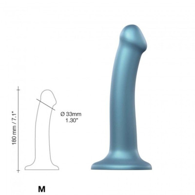 Насадка для страпона Strap-On-Me Mono Density Dildo Blue M