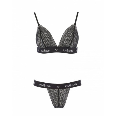Комплект білизни GLAMISS SET Black XXL/3XL - Passion Exclusive
