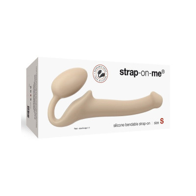 Безремневий страпон Strap-On-Me Flesh S, повністю регульований, діаметр 2,7см