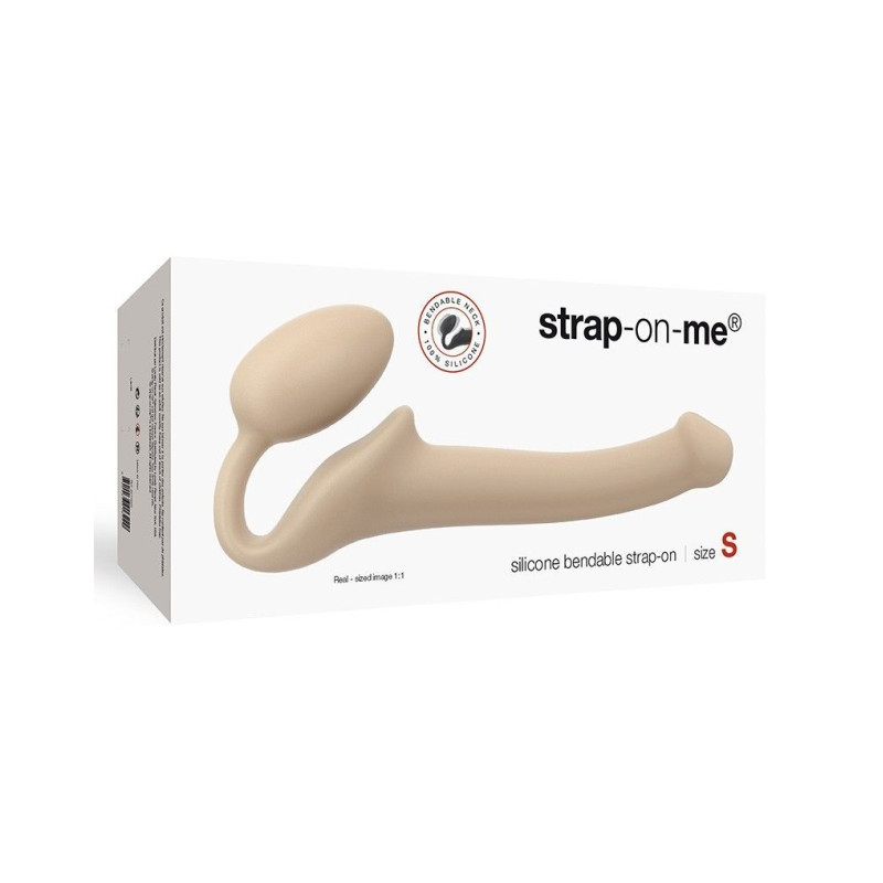 Безремневий страпон Strap-On-Me Flesh S, повністю регульований, діаметр 2,7см