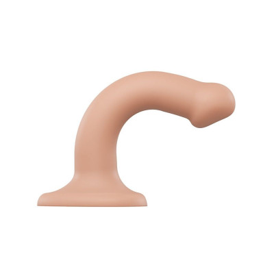 Насадка для страпона Strap-On-Me Dual Density Dildo Flesh S, діаметр 2,7см, двошаровий, гнучка