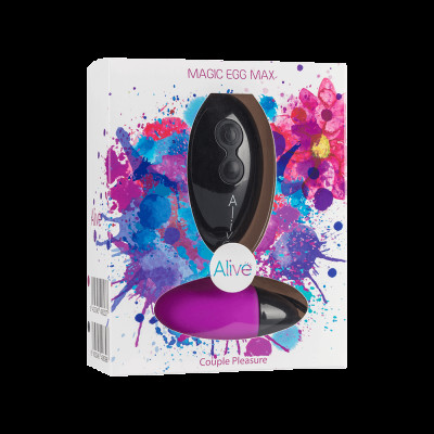 Потужне віброяйце Alive Magic Egg MAX Violet з пультом ДУ