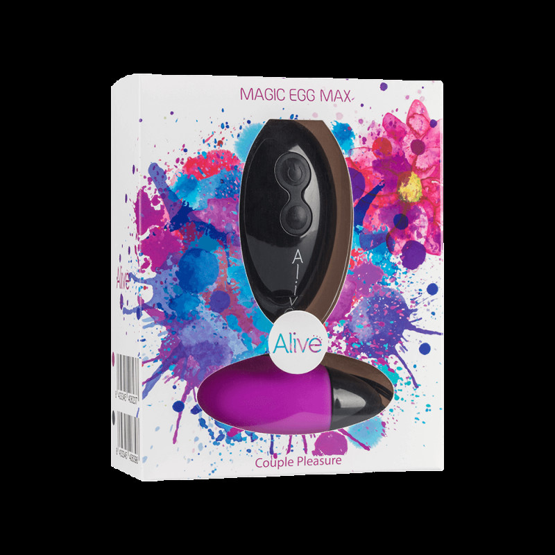 Потужне віброяйце Alive Magic Egg MAX Violet з пультом ДУ