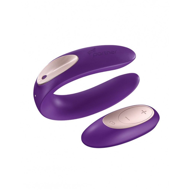 Вібратор для пар Satisfyer Double Plus Remote з пультом дистанційного керування і двома моторчиками