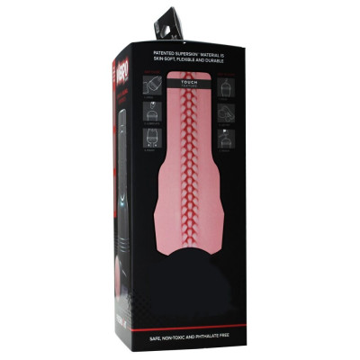 Мастурбатор з вібрацією Fleshlight Vibro Pink Lady Touch, три вібропулі, стимулюючий рельєф