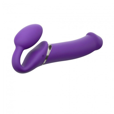 Безремневий страпон з вібрацією Strap-On-Me Vibrating Violet XL