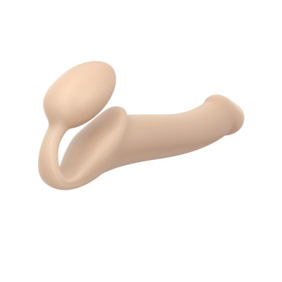 Безремневий страпон Strap-On-Me Flesh L, повністю регульований, діаметр 3,7см