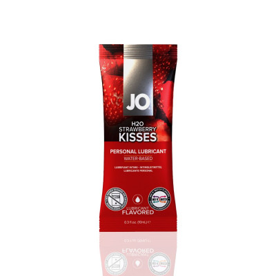 Пробник їстівного лубриканта на водній основі JO H2O - Strawberry Kiss (Полуниця) 10 мл
