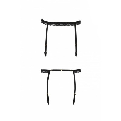 Пояс-стрепи для панчіх SHELLY GARTER BELT Black L/XL - Passion Exclusive