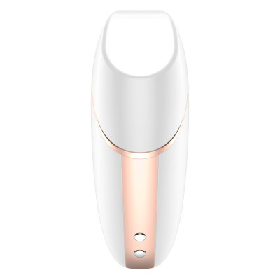 Вакуумний кліторальний стимулятор Satisfyer Love Triangle White з керуванням через інтернет