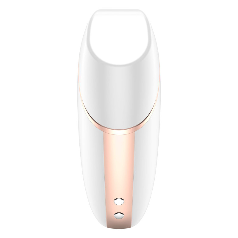 Вакуумний кліторальний стимулятор Satisfyer Love Triangle White з керуванням через інтернет