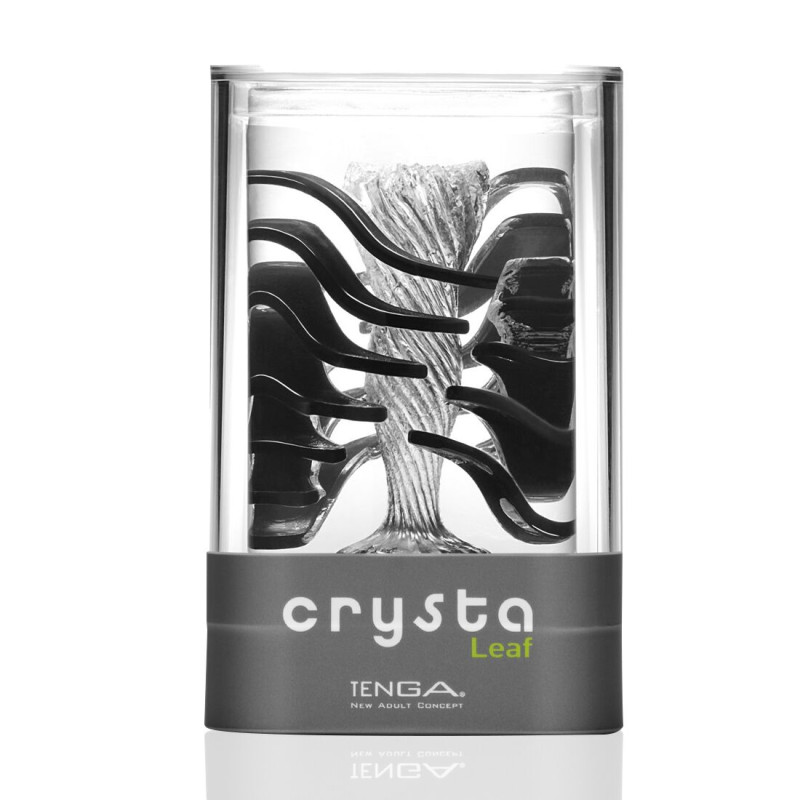 Мастурбатор TENGA Crysta Leaf, унікальний рельєф, що стимулюють пелюстки, прозорий матеріал