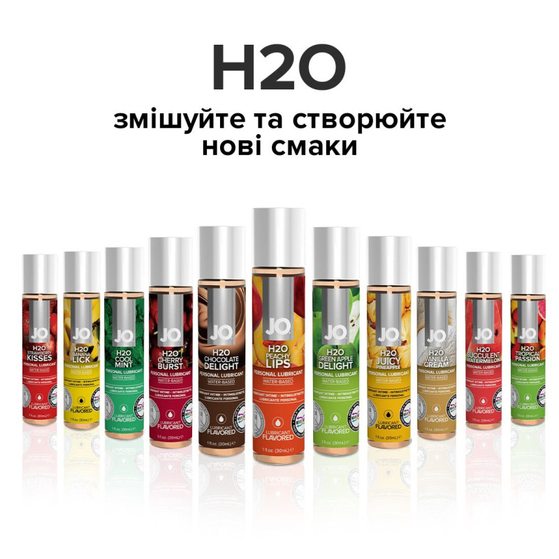 Їстівний лубрикант на водній основі JO H2O - Персик (120 мл) без цукру