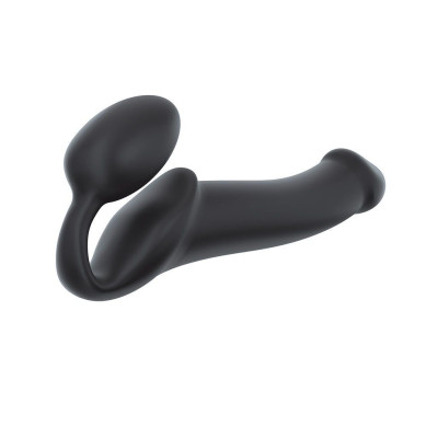 Безремневий страпон Strap-On-Me Black L, повністю регульований, діаметр 3,7см