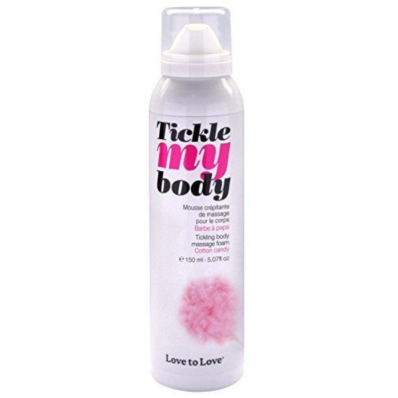 Масажна піна Love To Love TICKLE MY BODY Cotton candy (150 мл) зволожуюча
