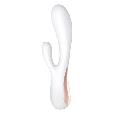 Смарт-вібратор кролик Satisfyer Mono Flex White, 2 мотора, управління через інтернет