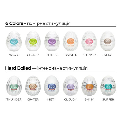 Мастурбатор яйце Tenga Egg Lovers (Сердечки)