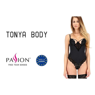 Еротичне боді TONYA BODY black L/XL - Pasison Exclusive