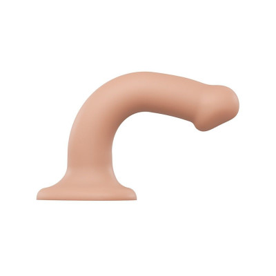 Насадка для страпона Strap-On-Me Dual Density Dildo Flesh M, діаметр 3,3см, двошаровий, гнучка