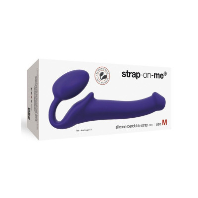 Безремневий страпон Strap-On-Me Violet M, повністю регульований, діаметр 3,3см