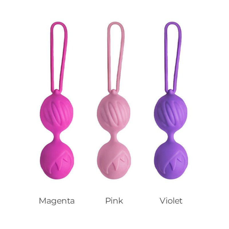 Вагінальні кульки Adrien Lastic Geisha Lastic Balls Mini Pink (S), діаметр 3,4 см, вага 85гр