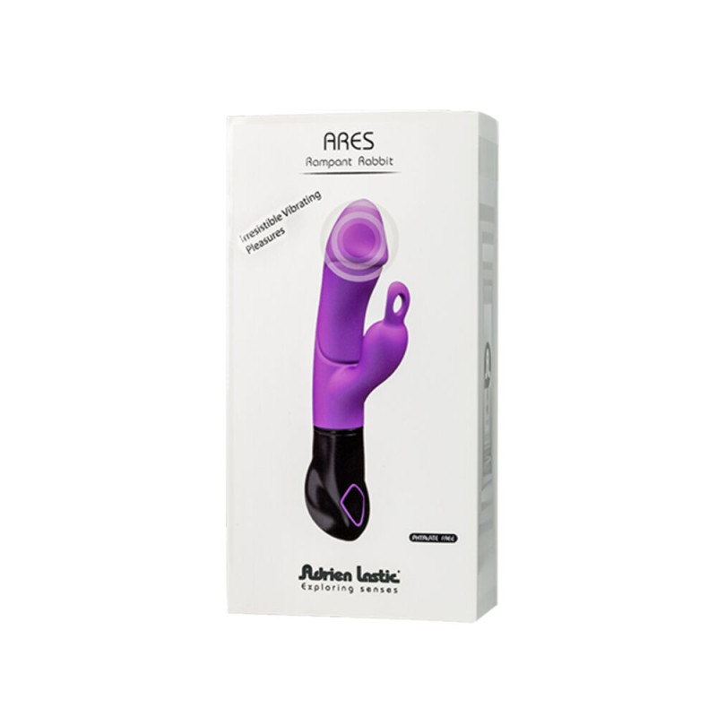 Вібратор-кролик Adrien Lastic Ares з петелькою для пальця, на батарейках, 8 режимів роботи