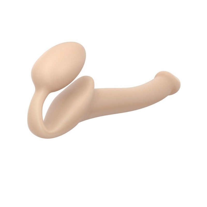 Безремневий страпон Strap-On-Me Flesh S, повністю регульований, діаметр 2,7см