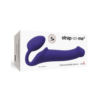 Безремневий страпон Strap-On-Me Violet L, повністю регульований, діаметр 3,7см