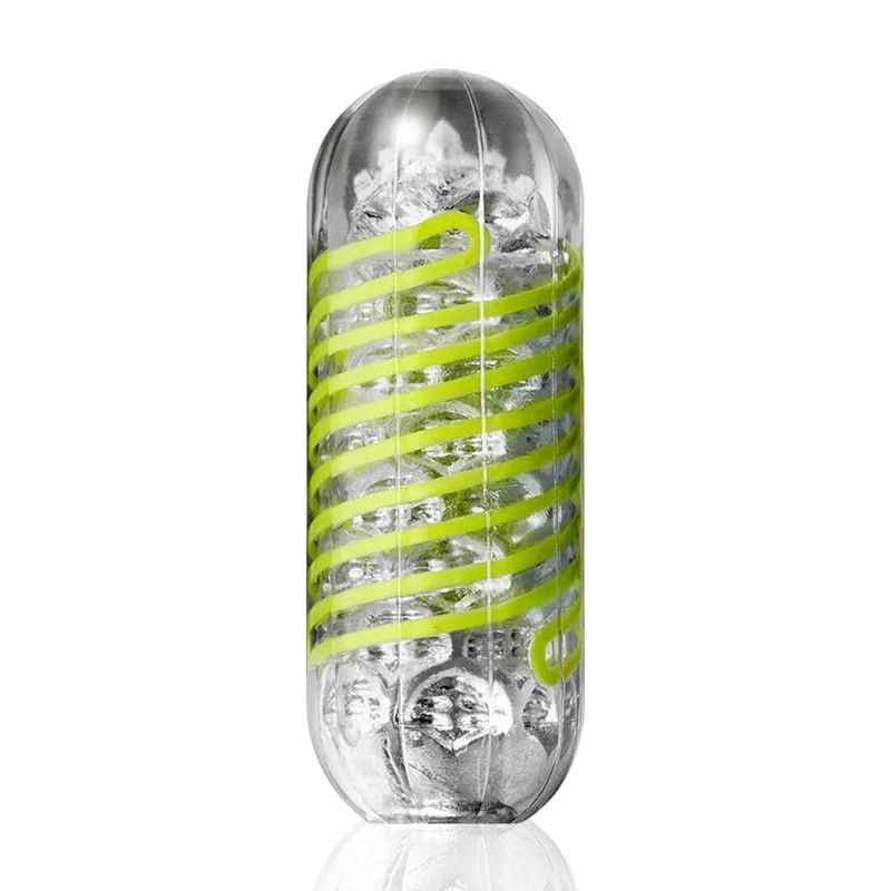 Мастурбатор Tenga Spinner 03 Shell з пружною стимулюючою спіраллю всередині, сильна стимуляція