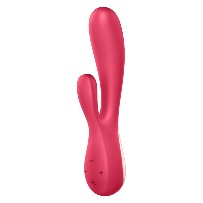 Смарт-вібратор кролик Satisfyer Mono Flex Red, 2 мотора, управління через інтернет