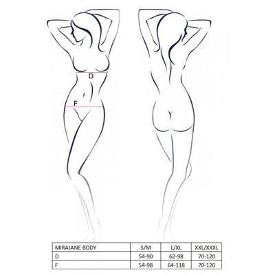 Боді MIRAJANE BODY Black XXL/3XL - Passion Exclusive