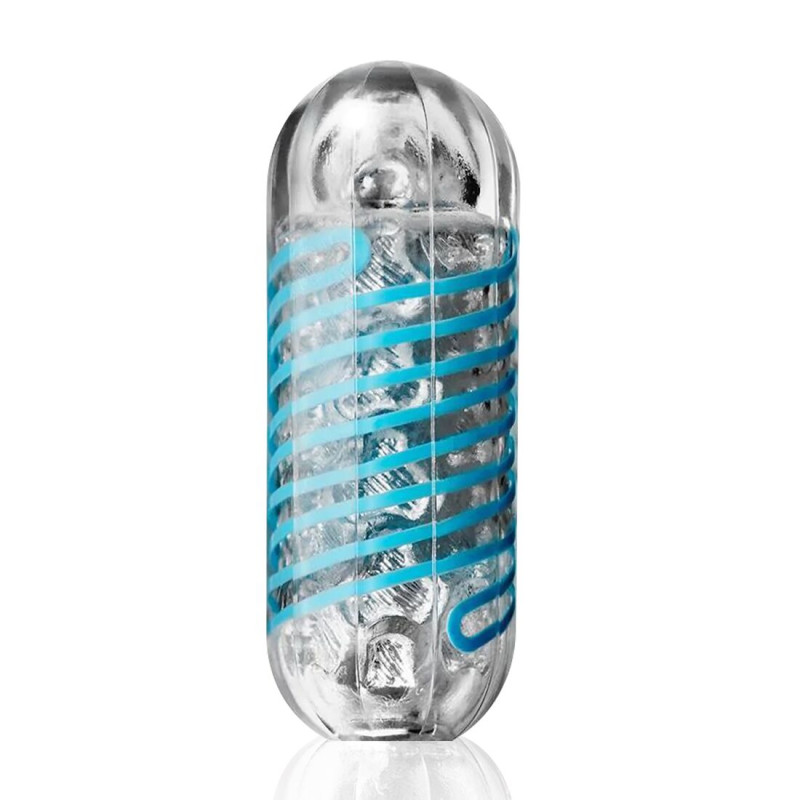Мастурбатор Tenga Spinner 01 Tetra з пружною стимулюючою спіраллю всередині, ніжна стимуляція