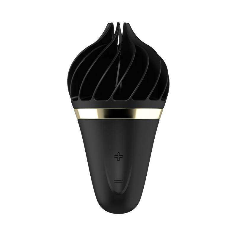 Мороженка спіннатор Satisfyer Lay-On - Sweet Treat Black/Gold, 10 режимів роботи, водонепроникна
