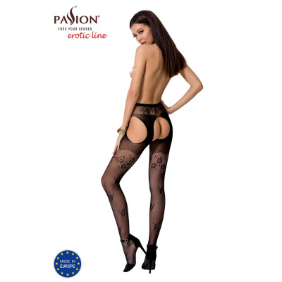 Еротичні колготки-бодістокінг Passion S022 Black