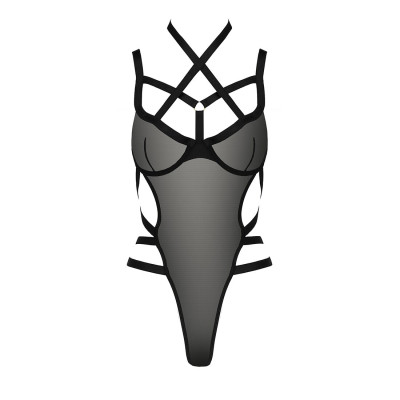 Еротичне боді монокіні HAGAR BODY Black S/M - Passion Exclusive
