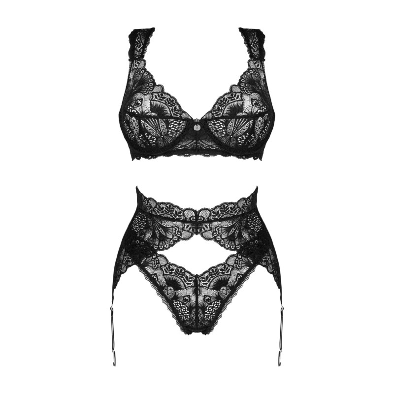 Комплект білизни Obsessive Donna Dream 3-pcs set XS/S
