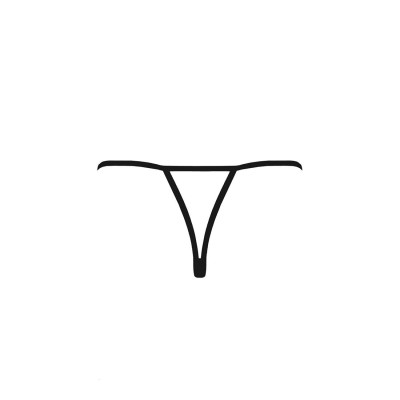 Мереживні трусики VIOLANTE THONG black S/M - Passion Exclusive (м'ята упаковка)