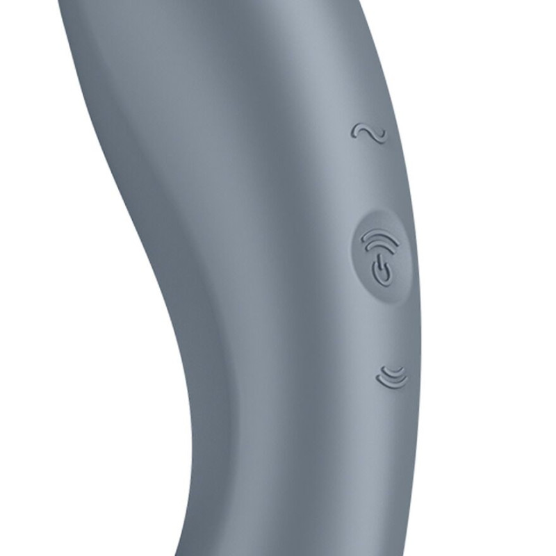 Вакуумний стимулятор із вібрацією Satisfyer Curvy Trinity 1 Bluegrey