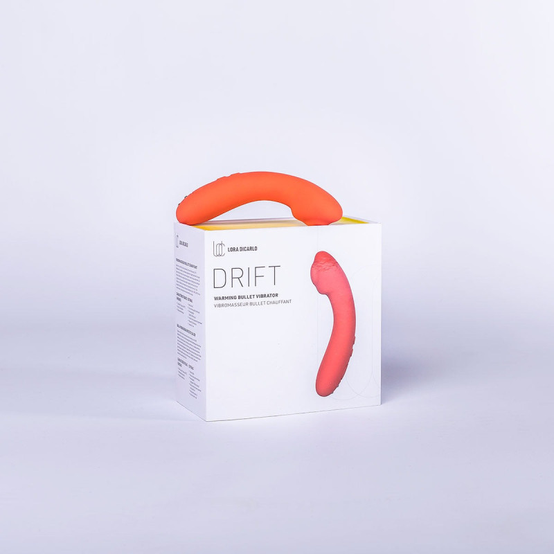 Міні-вібратор з підігрівом Lora DiCarlo Drift, помаранчевий