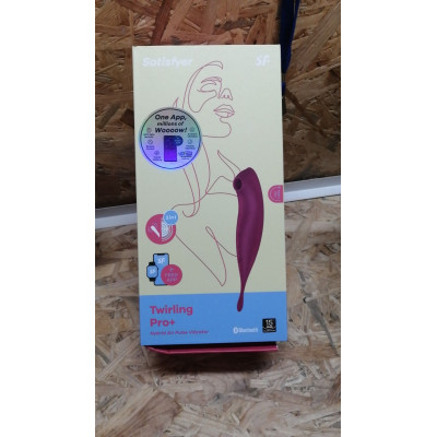 Вібратор із вакуумною стимуляцією Satisfyer Twirling Pro+ dark red (м'ята упаковка)